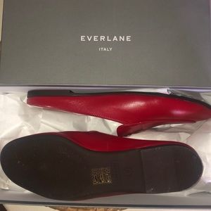 EVERLANE DAY LOAFER MULE SZ 8 RED